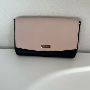 Kate Spade Blush and Black Clutch